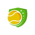 International tennis league emblem logo. Simple tennis logo. Sport logo template