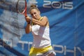 White yellow dress tennis woman face