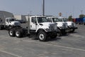 International Trucks HV Series display. International offers the HV in Concrete, Construction, Municipal or Utility models