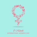 International woman day background