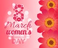 International Womans Day Holiday on Eight of March Royalty Free Stock Photo