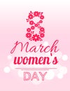 International Womans Day Holiday on Eight of March Royalty Free Stock Photo