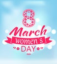 International Womans Day Holiday on Eight of March Royalty Free Stock Photo