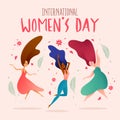 International Women Day. Happy Women Day. Royalty Free Stock Photo