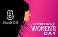 International Womens Day. Womens day theme, embrace equity and women empowerment through movement Royalty Free Stock Photo