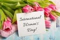 International Women`s Day card Royalty Free Stock Photo