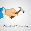 International workers day or May Day backgroundground Royalty Free Stock Photo