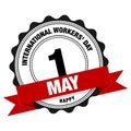 International Workers Day. Simple vector modern design illustration Royalty Free Stock Photo