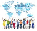 International World Global Network Globalization International C Royalty Free Stock Photo