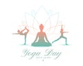 international yoga day background for ayurvedic-themed backdrop