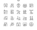 International Yoga Day Well-crafted Pixel Perfect Vector Thin Line Icons 30 2x Grid for Web Graphics and Apps