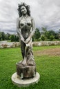 Internationale sculpture of a women in a park at the Trois Berets parc in Saint Jean Port Joli Royalty Free Stock Photo