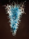 Chihuly Blue Chandelier Blown Glass