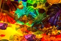 Dale Chihuly Abstract Glass Art Ceiling Collage Royalty Free Stock Photo