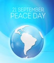 Internationnal Peace Day concept. Vector Illustration