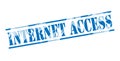 Internet access blue stamp