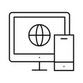 Internet access Isolated Vector icon which can easily modify or edit Royalty Free Stock Photo