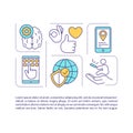 Internet addiction concept icon with text Royalty Free Stock Photo