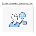Internet addition line icon Royalty Free Stock Photo