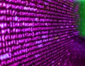 Internet app development and design. Lots of digits on the computer screen. Programming code abstract screen of software developer Royalty Free Stock Photo