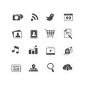 Internet Applications Icon Set Royalty Free Stock Photo
