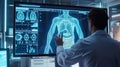 Internet-based organ examination in advanced white lab, modern science