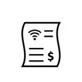 Internet bill invoice icon