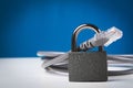 Internet blocking. Closing access to the site. Internet and money.