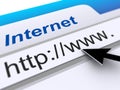 Internet Browser http web address Royalty Free Stock Photo