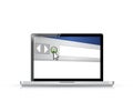 Internet browser window on a computer screen Royalty Free Stock Photo