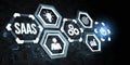 Internet, business, Technology and network concept.Software as a Service SaaS. Software concept Royalty Free Stock Photo