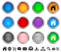 Internet buttons Royalty Free Stock Photo