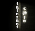 Internet cafe sign Royalty Free Stock Photo