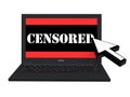 Internet censorship concept