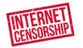 Internet Censorship rubber stamp Royalty Free Stock Photo