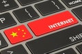 Internet in China concept, 3D Royalty Free Stock Photo