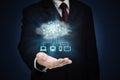Internet information technology cloud application Illustration