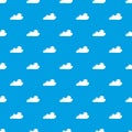 Internet cloud pattern vector seamless blue Royalty Free Stock Photo