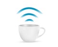 Internet coffee mug concept illustration design Royalty Free Stock Photo
