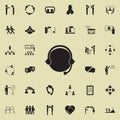 internet communication icon. Detailed set of Conversation and Friendship icons. Premium quality graphic design sign. One of the co Royalty Free Stock Photo