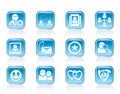 Internet Community and Social Network Icons Royalty Free Stock Photo