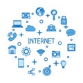 internet concept wifi conncetion media network icons technology