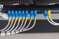 Internet Connected with LAN cables.
