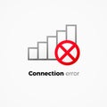 Internet connection error icon