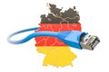 Internet connection in Germany concept. 3D rendering Royalty Free Stock Photo