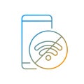Internet connection issues gradient linear vector icon Royalty Free Stock Photo