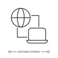 Internet connection linear icon Royalty Free Stock Photo