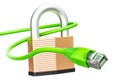 Internet connection protect concept. 3D rendering Royalty Free Stock Photo