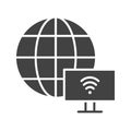 Internet Connectivity icon vector image. Royalty Free Stock Photo