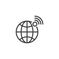 Internet Connectivity line icon